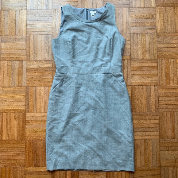 J. Crew Dresses & Skirts - Women's J. Crew Light Gray Sheath Dress, 8